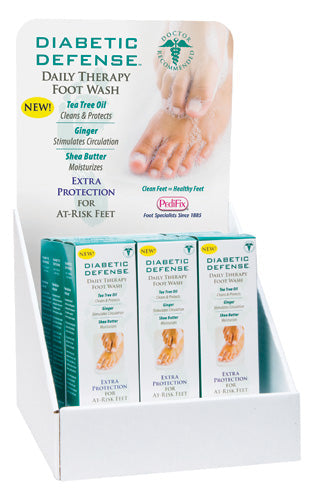 Diabetic Foot Wash for Infection Prevention - Tea Tree Oil, Shea Butter - 9 Bottles