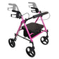 ProBasics Pink Aluminum Rollator - Height Adjustable, Lightweight, 300 lb Capacity