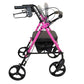 ProBasics Pink Aluminum Rollator - Height Adjustable, Lightweight, 300 lb Capacity