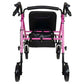 ProBasics Pink Aluminum Rollator - Height Adjustable, Lightweight, 300 lb Capacity