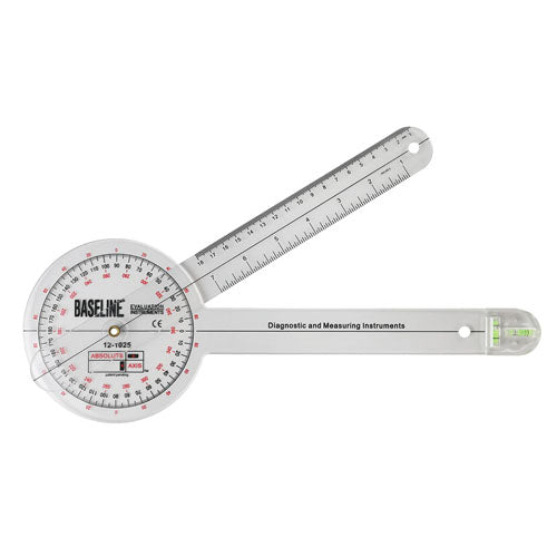 Baseline 12-inch Absolute+Axis Goniometer for Physical Therapy & ROM Measurement