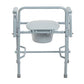 Drop Arm Commode, Deluxe Steel, Adjustable Height, 300 lb Capacity