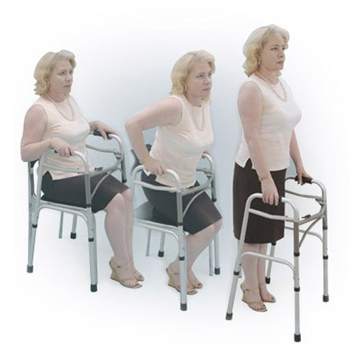 Youth Folding Walker with Easy Release, Narrow Profile, and U-Shape Design