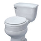 4 Inch Hinged Raised Toilet Seat for Easy Cleaning - 300 lb Capacity