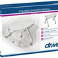Folding Shower Chair - 300 lbs Capacity, Adjustable Height, Aluminum Frame