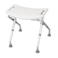 Folding Shower Chair - 300 lbs Capacity, Adjustable Height, Aluminum Frame