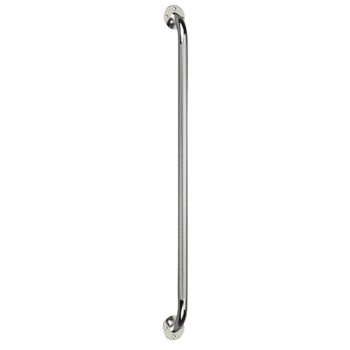 Knurled Chrome Grab Bar 18 Inch - Non-Slip Grip, 250 lb Capacity