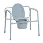 Bariatric Folding Bedside Commode - 650 lb Capacity - Extra Wide