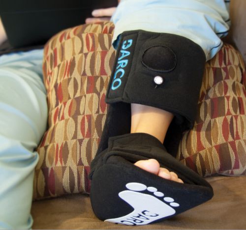 DARCO Plantar Fasciitis Night Splint - Large Black - Adjustable Dorsiflexion