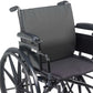 Wheelchair Back Cushion 16x17 with Lumbar Support, Waterproof Liner, and Anti-Sliding Base