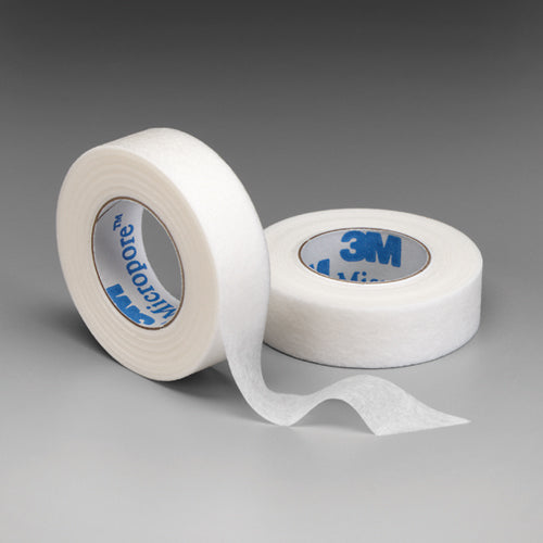 Micropore Surgical Tape 2 x 10 Yards - White, Hypoallergenic, 6 Rolls