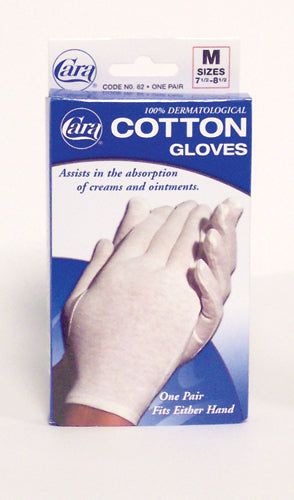 White Cotton Gloves - Small - for Eczema, Dry Skin - Pair