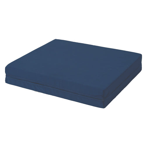 Durable Navy Wheelchair Cushion, 18 x 16 x 4 Inch, Washable Cover