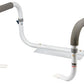 Adjustable Toilet Support Rail with Cushioned Grips - 300 lbs Capacity