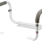 Adjustable Toilet Support Rail with Cushioned Grips - 300 lbs Capacity