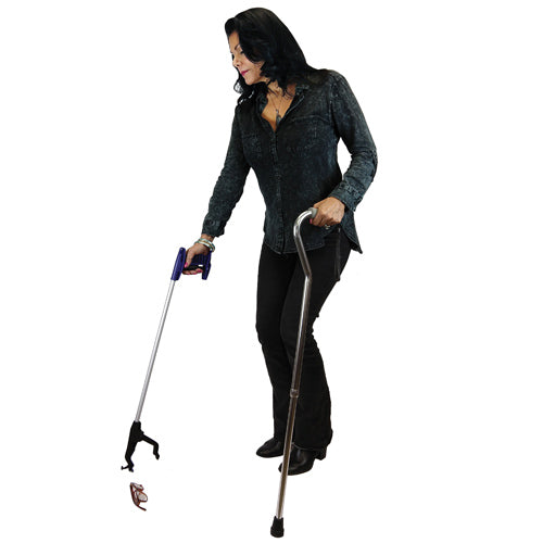 Ergonomic Reacher Grabber Tool with Magnetic Tip & Hook - 30 Inch
