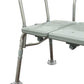 Bathroom Transfer Bench with Adjustable Height and Reversible Back, Blue Jay, Case/2
