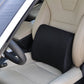 Blue Jay Memory Foam Lumbar Support Cushion with Adjustable Straps for Back Pain Relief - Black