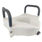 Blue Jay 5 Inch Raised Toilet Seat with Padded Arms and Secure Lock - Standard & Elongated Toilets