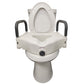 Blue Jay 5 Inch Raised Toilet Seat with Padded Arms and Secure Lock - Standard & Elongated Toilets