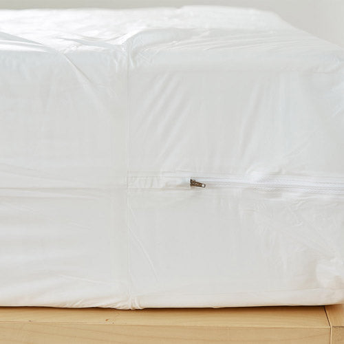 Zippered Twin Mattress Protector 39x75x9 - Heavy Duty, Flame Retardant Mattress Cover