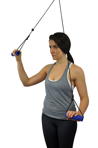 Overdoor Shoulder Pulley with Door Bracket - Shoulder Exercise for Rehab & Range of Motion, Blue Jay Brand