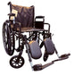 K2 18" Wheelchair with Elevating Leg Rests, Adjustable Seat Height, and Durable Steel Frame