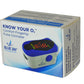 Blue Jay Finger Pulse Oximeter - Digital LED, SpO2 & Pulse Rate Monitor for Adults & Children