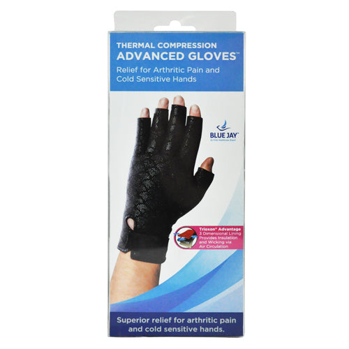 Blue Jay Arthritis Gloves XL - Compression Support, Warmth, and Grip - 10-3/4 - 11-1/2