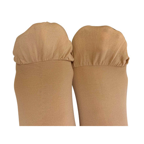 30-40 mmHg Compression Stockings - Medium, Beige, Below Knee, Closed Toe