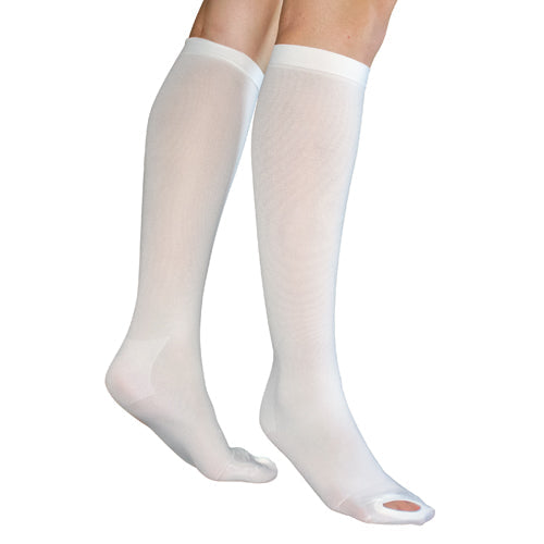 Anti-Embolism Stockings: 15-20mmHg Compression, Below Knee, Inspection Toe, Medium/Large