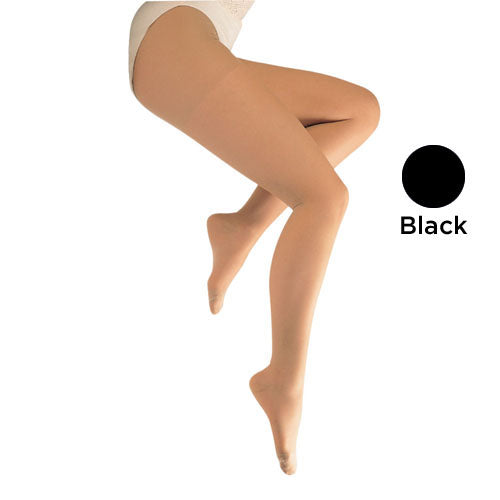 Ladies' Sheer Compression Pantyhose 15-20 mmHg - Tall, Black