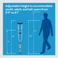 Carex Folding Crutches - Lightweight Aluminum, Adjustable Height, Universal Size Pair