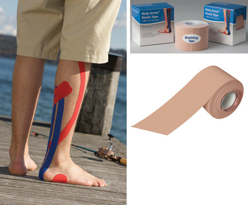 Black Kinesiology Tape 2" x 16.5' - Elastic Athletic Sports & Injury Support