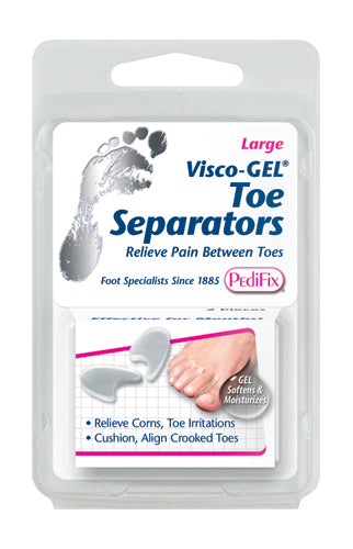 Visco-Gel Small Toe Separators with Vitamin E - 2 Pack