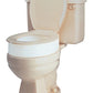 Carex Raised Toilet Seat Elevator - Fits Standard & Elongated Toilets - 300 lb Capacity