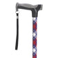 Comfort Grip Patriotic USA Aluminum Cane - Adjustable Walking Stick for Men & Women, 300 lbs Capacity