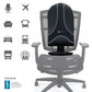 UltraForme Height Adjustable Full Back Support Backrest - Lumbar Cushion for Posture & Pain Relief