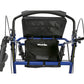 Drive Rollator Walker, 4-Wheel, Padded Seat, Pouch, Adjustable Height, Blue
