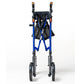 Ascent Euro-Style Rollator - Cobalt Blue - Lightweight 4-Wheel Walker with Adjustable Seat & Backrest