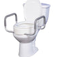 3.5" Elevated Toilet Seat with Removable Arms for Standard Toilets, 300 lb Capacity