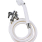 Handheld Shower Head with On/Off Switch, Diverter Valve, and 80-Inch Hose