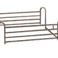 Adjustable Full Length Hospital Bed Rails - Universal Fit, Brown Vein Finish (Pair)