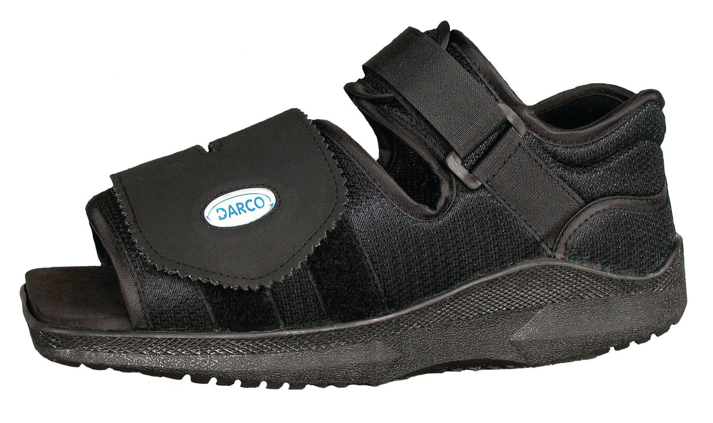 Darco Med-Surg Post-Op Shoe, Square Toe, Men's Medium (8.5-10) - Black