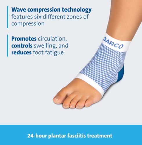 Plantar Fasciitis Relief Sleeve - DARCO DCS - Large, Women 11+/Men 10-13 - Foot Pain Support