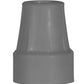 Durable Grey Crutch Tips for 7/8" Diameter Canes & Crutches - Heavy Duty Pair