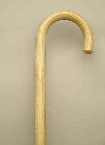 Hand-Bent White Ash Wood Cane - 36 Inch, Semi-Gloss, 250 lb Capacity