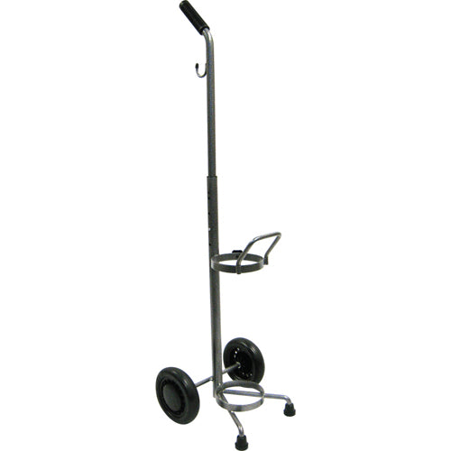 Oxygen Cylinder Cart - D/E Tank, Adjustable Handle, Easy Roll Wheels