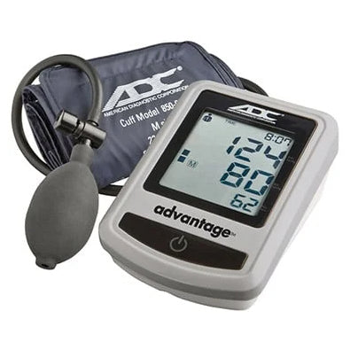 Advantage ADC Semi-Automatic Digital Blood Pressure Monitor - Upper Arm, Adult Size with D-Bar Cuff