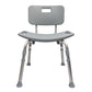 Blue Jay Bathroom Shower Chair with Back, Adjustable Height, 300 lb Capacity - Cs/4